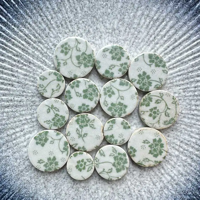

Taobao 100g Circular Ceramic Mosaic Tiles Piece DIY Mosaic Making Stones for Craft Arts Home Wall Decoration arte 17