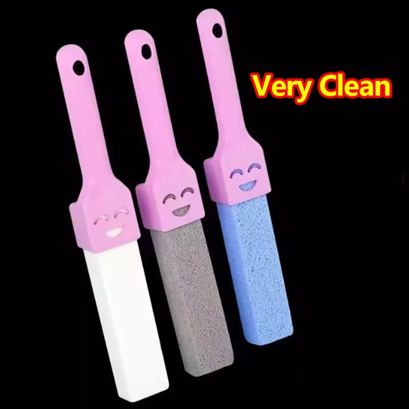 

5PCS Pumice Stone Toilet Brush with Handle for Bathroom Cleaning Remove Limescale Rust Stain from Sink Bathtub Tile