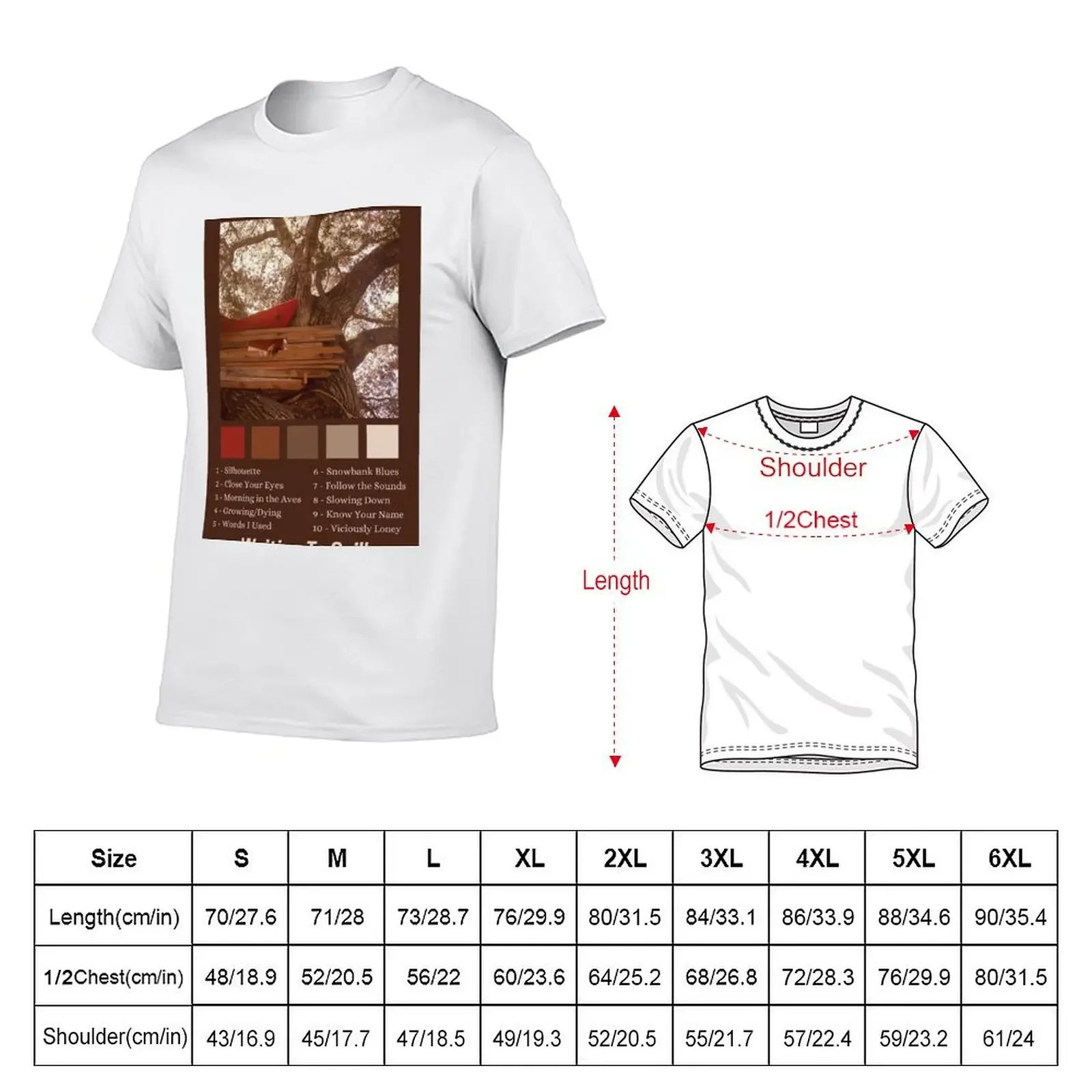 Waiting To Spill Album Print T-Shirt shirts graphic graphic t shirts valentines clothes kawaii clothes plain t shirts men