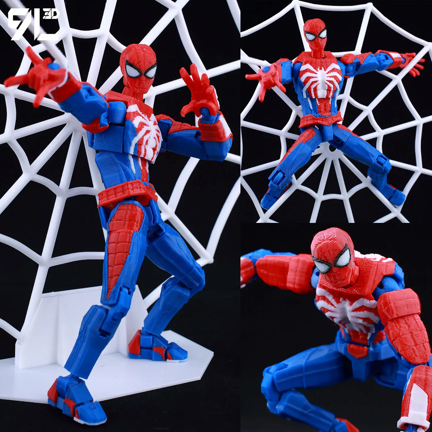 9L3D drukowane Deadpool Wolverine Batman Spider-Man Venom figurki Dummy13 Lucky13 T13 Anime zabawki modele kolekcjonerskie prezenty ​