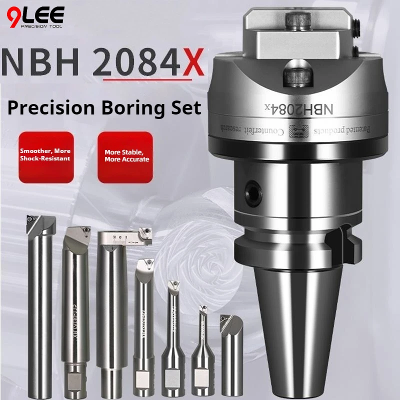 

NBH2084X Fine Boring Set BT30 BT40 BT50 Fine Adjustment Boring Tools Range 8-320mm Machining Centre Boring Machine Tool