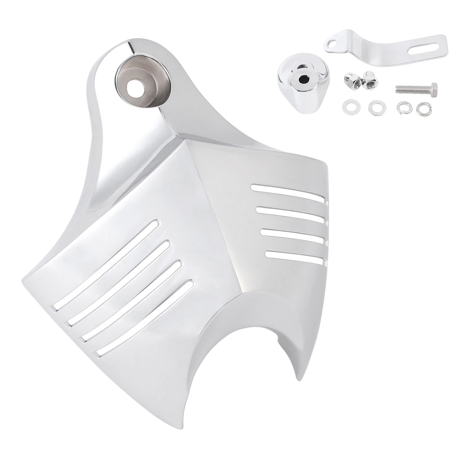 Motorcycle Chrome Big Twin Horn Cover Stock Cowbell Horns For Harley Dyna Softail Sportster Electra Road King Street Glide