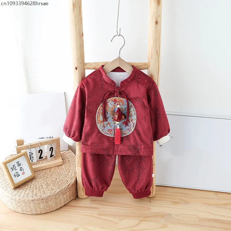 

Baby Cheongsam Romper New Chinese Style Infant Clothes One Year Old Baby Clothes Celebration Full Moon Clothes