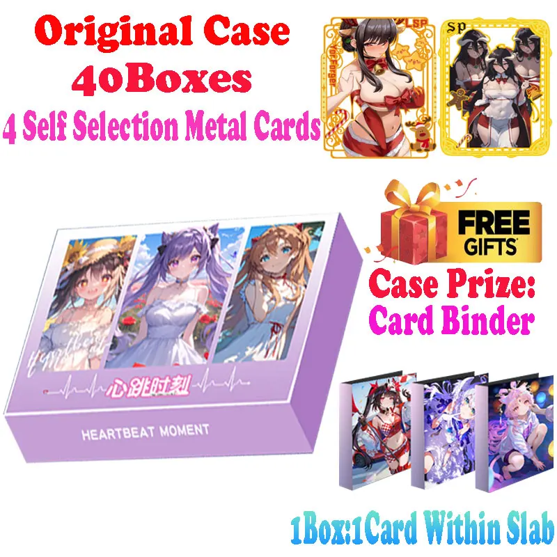 Newest Wholesale Heartbeat Moment Collection Card With Slab Booster Box ACG CCG TCG Yae Miko Doujin Toys Hobbies Gift