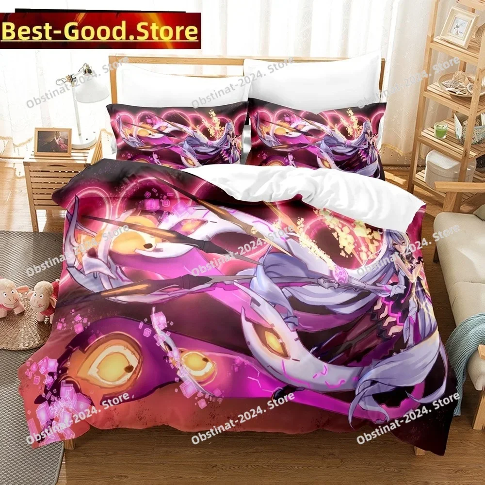 3D Anime Honkai Impact 3rd Bedding Set Duvet Cover Queen King Size Pillowcase Bed Printed Bed Set Aldult Kid Bedroom Single Twin