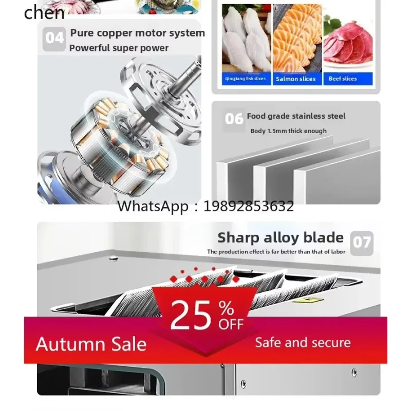 c3commercial automatic fish cutter sauerkraut fish fillet multi-functional electric slicer