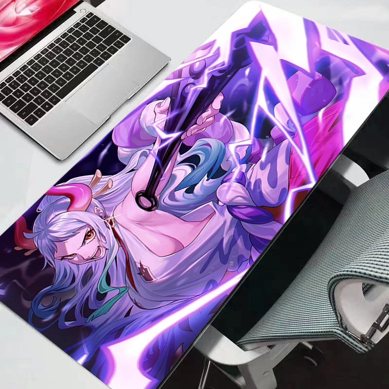 게이밍 마우스패드 원피스 대형 컴퓨터 게이머 마우스 패드 천연 고무 잠금 가장자리 매트 XXL 내구성 애니메이션