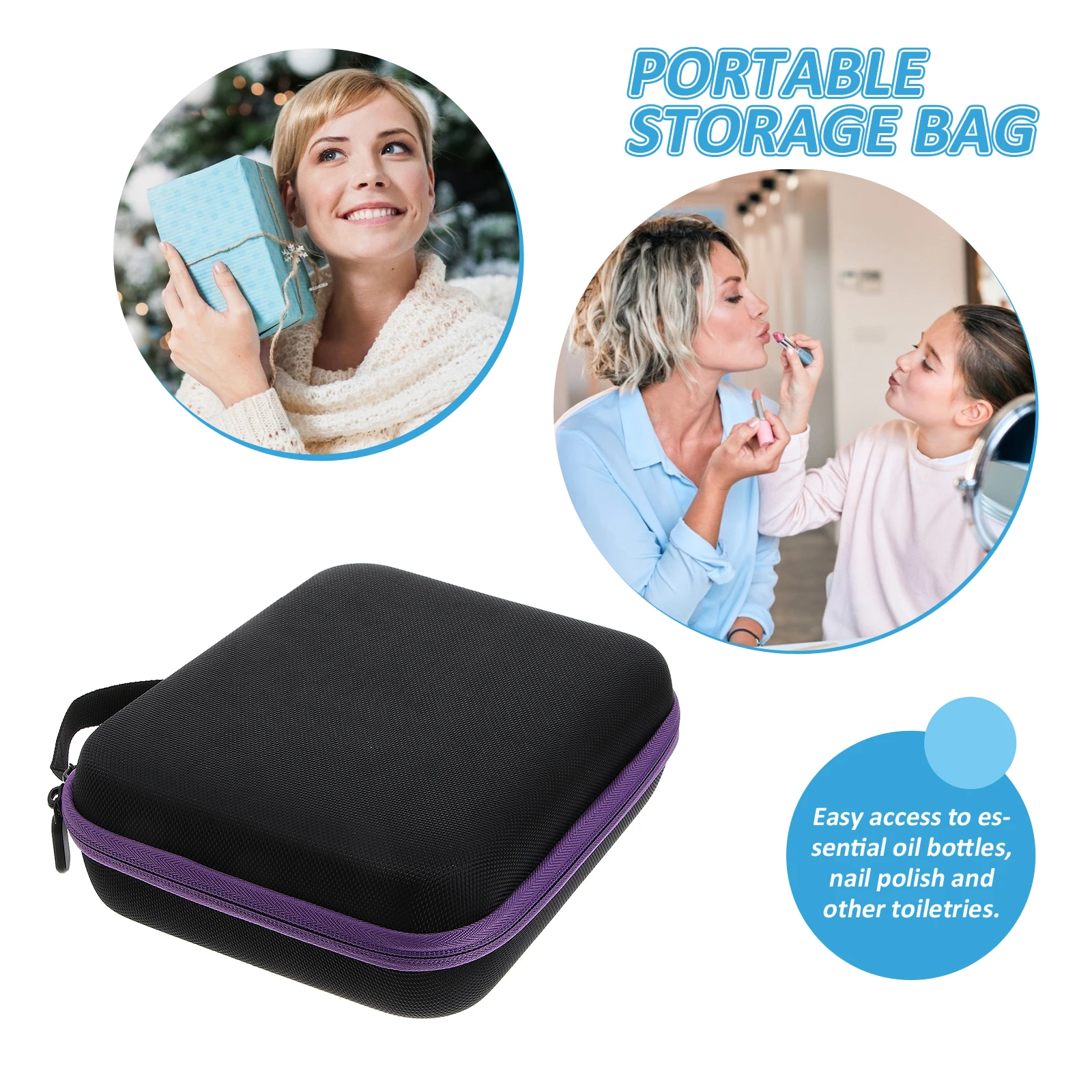 

30 Bottle Essential Oil Storage Bag Travel Organizer Anti-fall Case Holder Container