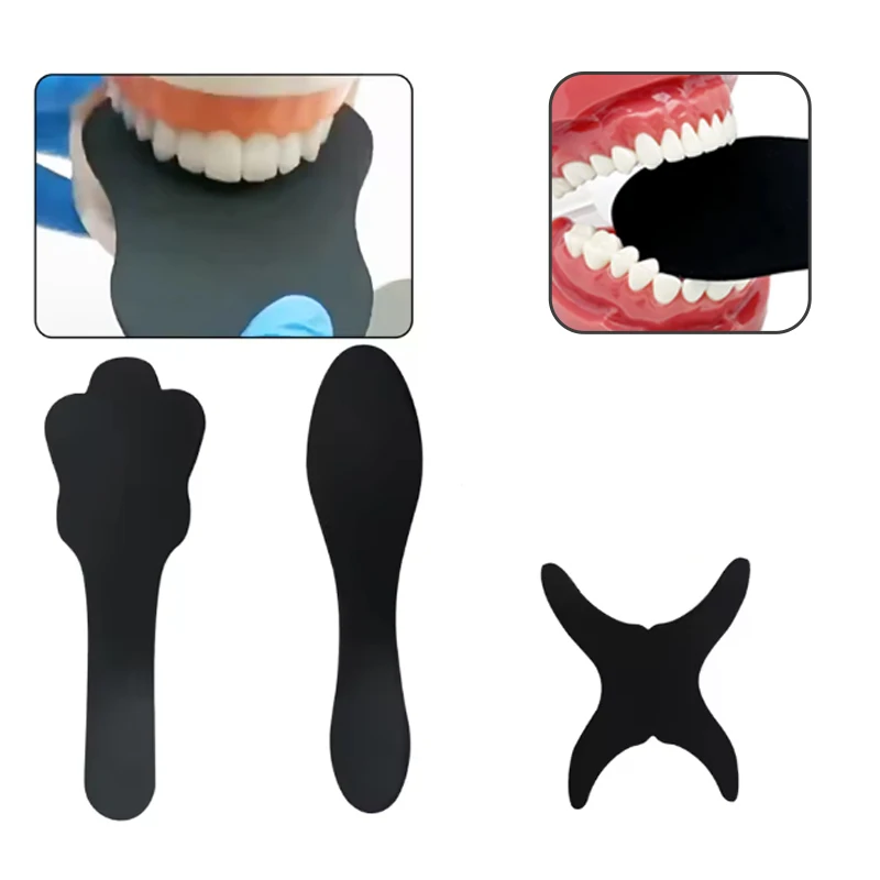 1Pc Dental Autoclave Photo Contrast Board Photography Black Background Board Plate Oral Cheek Palate Contraster Oral Cheek Tool