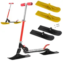 Tabla de trineo de esquí multifuncional, fácil de instalar, reemplazo de Tobogán, accesorio de moto de nieve, tabla de esquí para niños principiantes