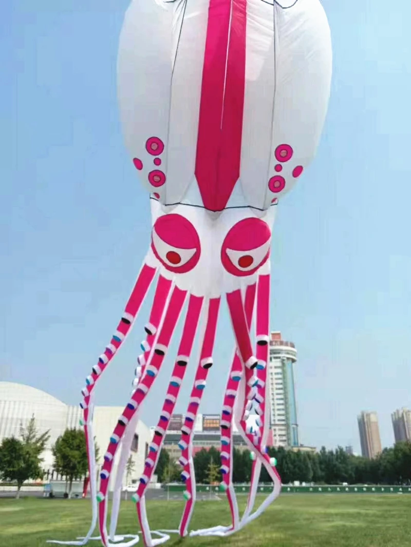 18m Octopus kites inflatable toys parachute windsurf colorful flying kites Dragon kite flying board kite adult professional kite