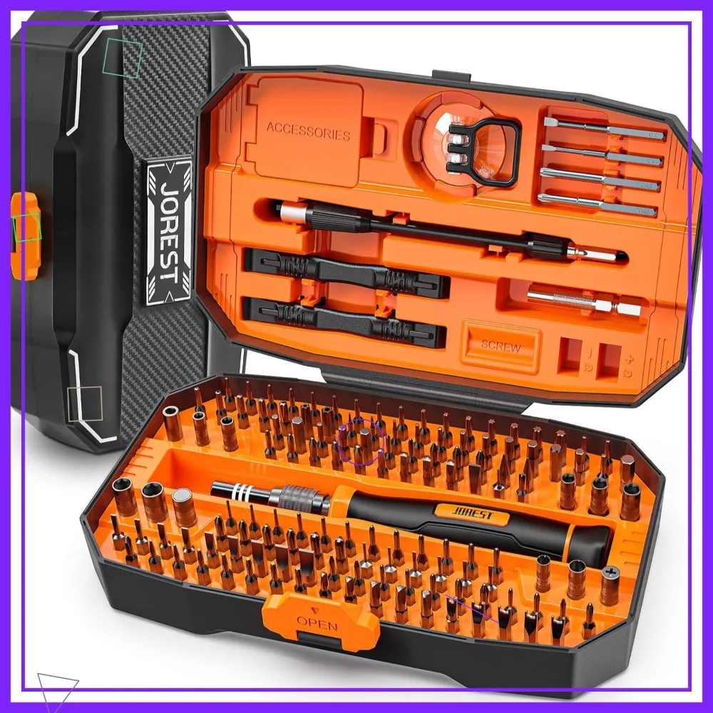 

152-in-1 Precision Screwdriver Set with Magnetic Bits for Electronics Repair - Laptop, PC, Phone, Gaming Console & Glasses
