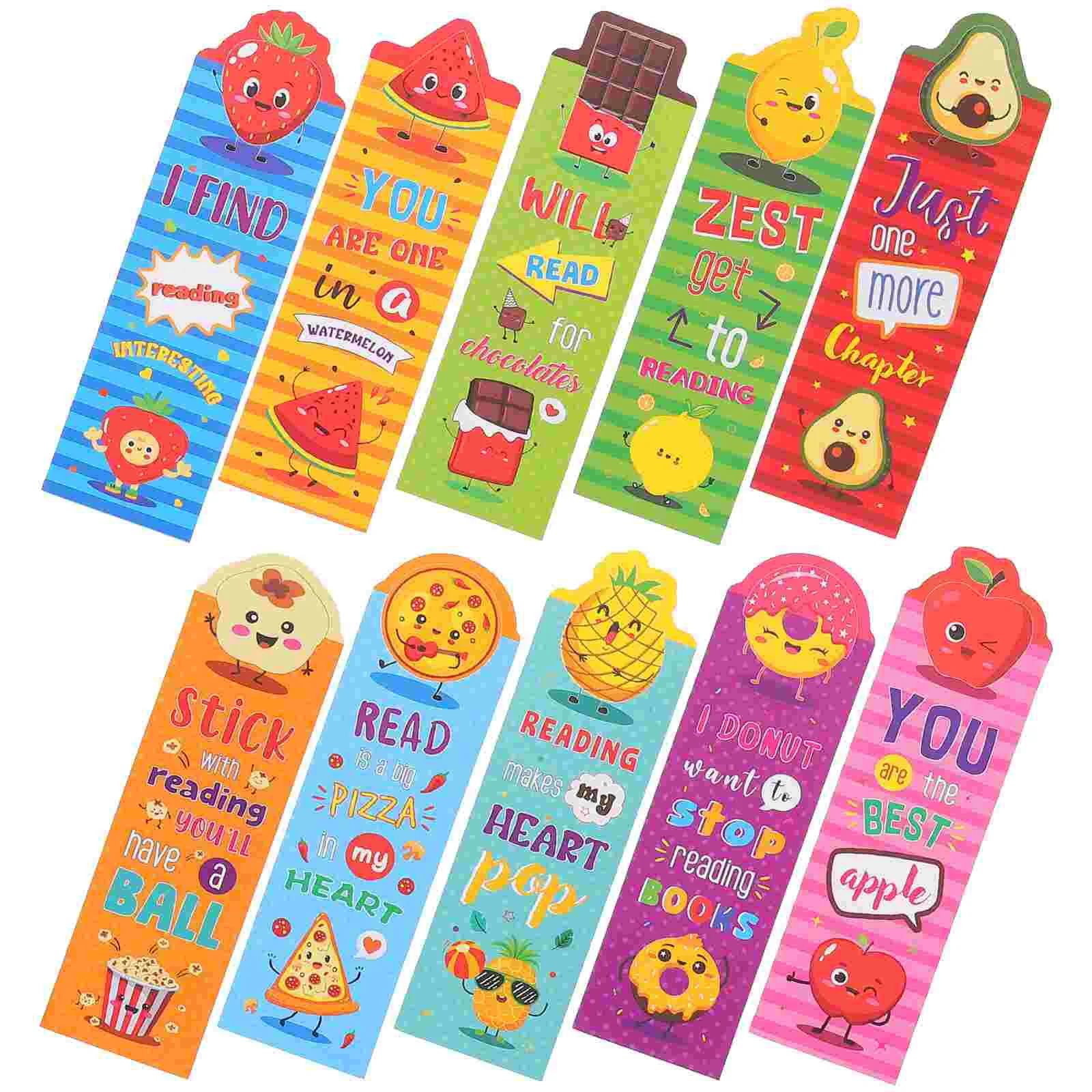 

30 Pcs Theme Bookmarks Children's for Kids Classroom Rewards and Prizes Elementary