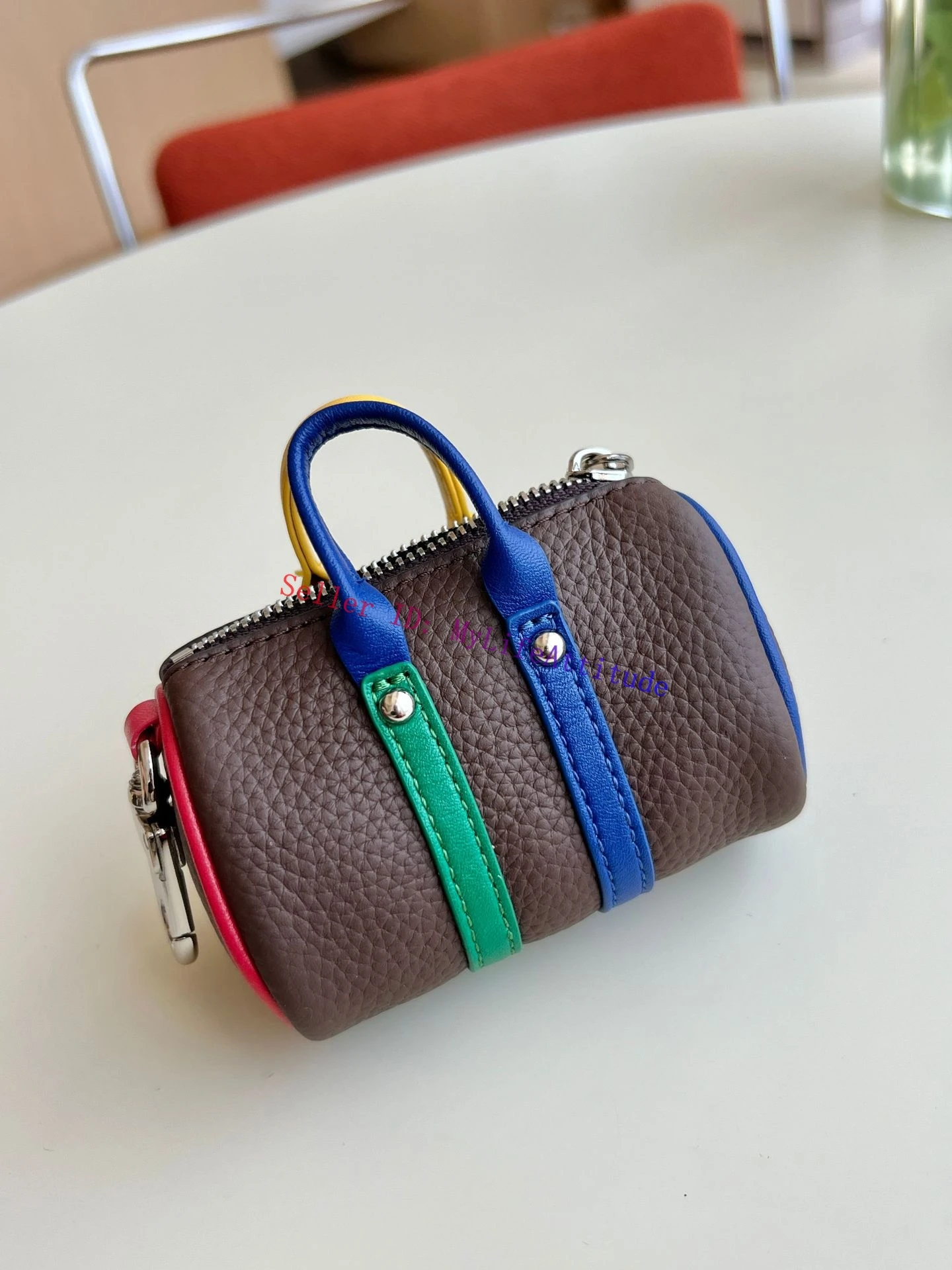 جلد حقيقي جميل روبوت سريع حقيبة سحر حلية لحقيبة اليد على ظهره سيارة محفظة المفاتيح 4 ألوان