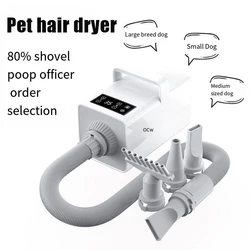 2024 New Pet Hair Dryer Dog Hair Dryer High Power Silent Large Dog Cat Special Hair Pulling and Blowing Tool for Hair Absorption