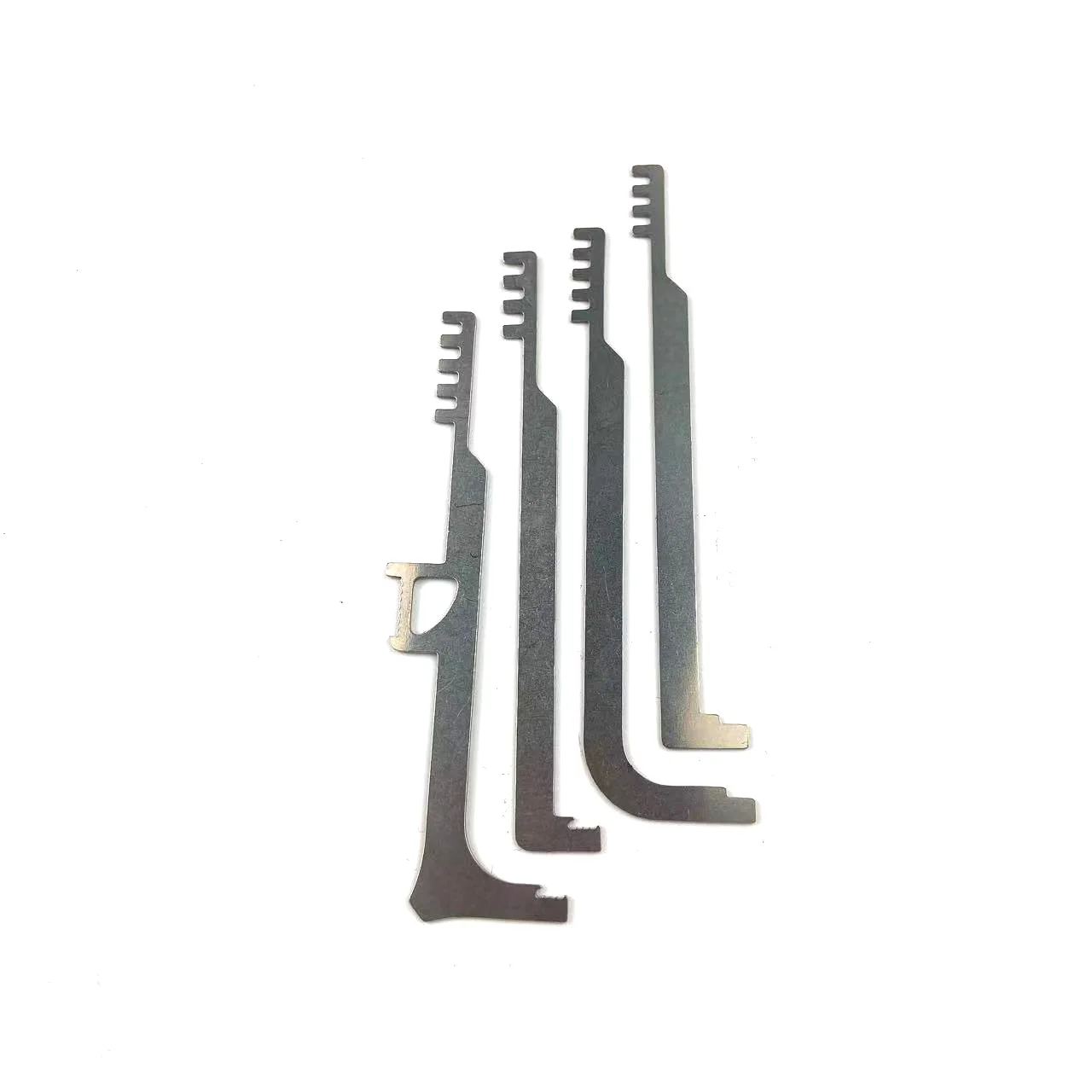 4pcs Stainless Steel Lock Tension Wrench with Comb Lock Picking,Multi functional Locksmith Portable Tools