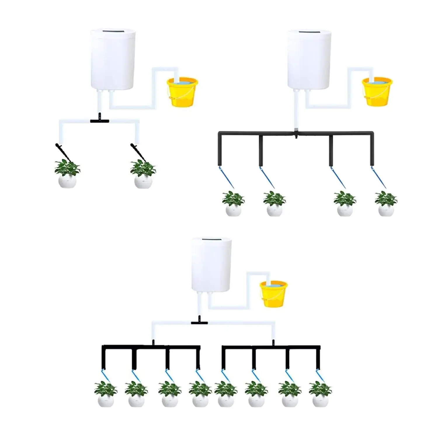 Pompa di irrigazione automatica per fiori per piante irrigatore domestico dispositivo di irrigazione a goccia 2/4/8/16 teste Kit sistema Timer pompa