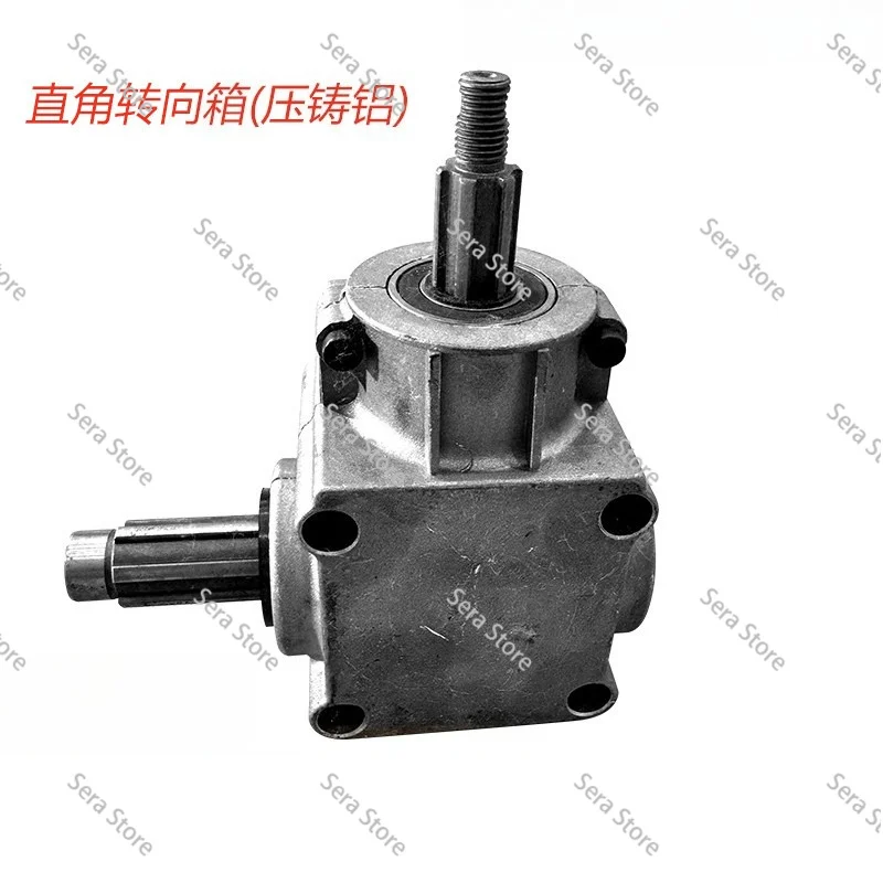 Right Angle Gearbox 90 Degree Right Angle Steering Gear Ratio 1:1T Type Gearbox Commutator Steering Right Angle Gearbox