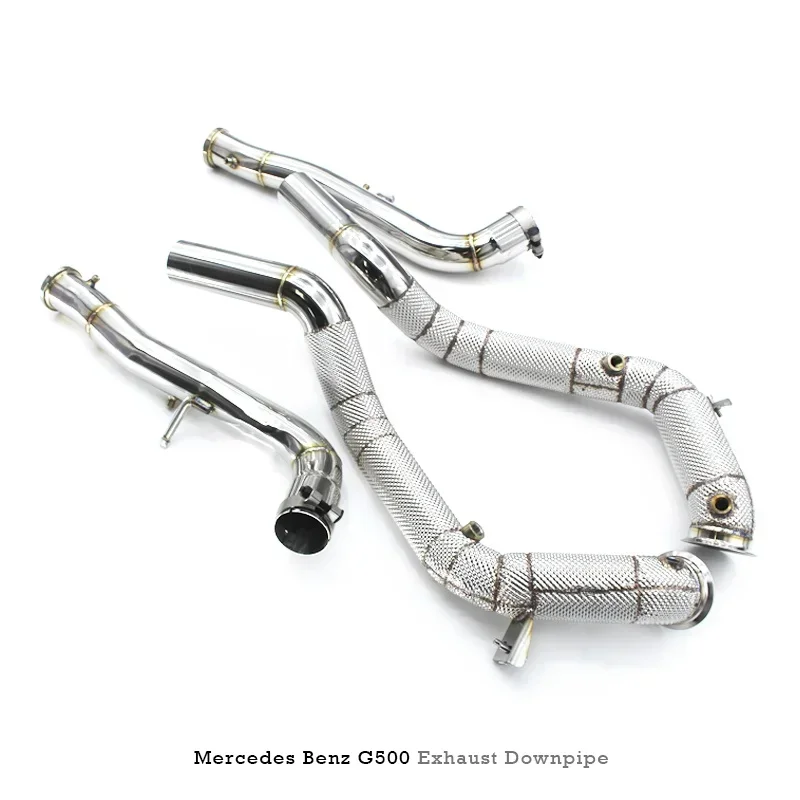 Sectie Hoge Stroom Pijpen Tak Downpipe Uitlaatpijp Met Voor Benz G500 G550 G63 W464 4.0T