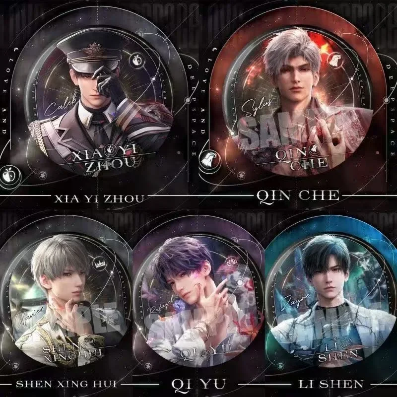 アニメ愛とディープスペースゼイン・ラファエル・シラス・ザビエルコスプレバッジブローチピンベッド漫画ペンダントコレクション