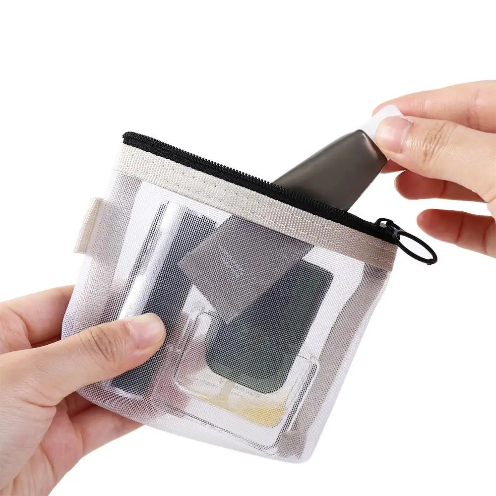 

Bag Data Cable Storage Bag Coin Money Bags Lipstick Cosmetic Bag Mini Coin Purse Women Change Storage Bag Clear Mesh Bag