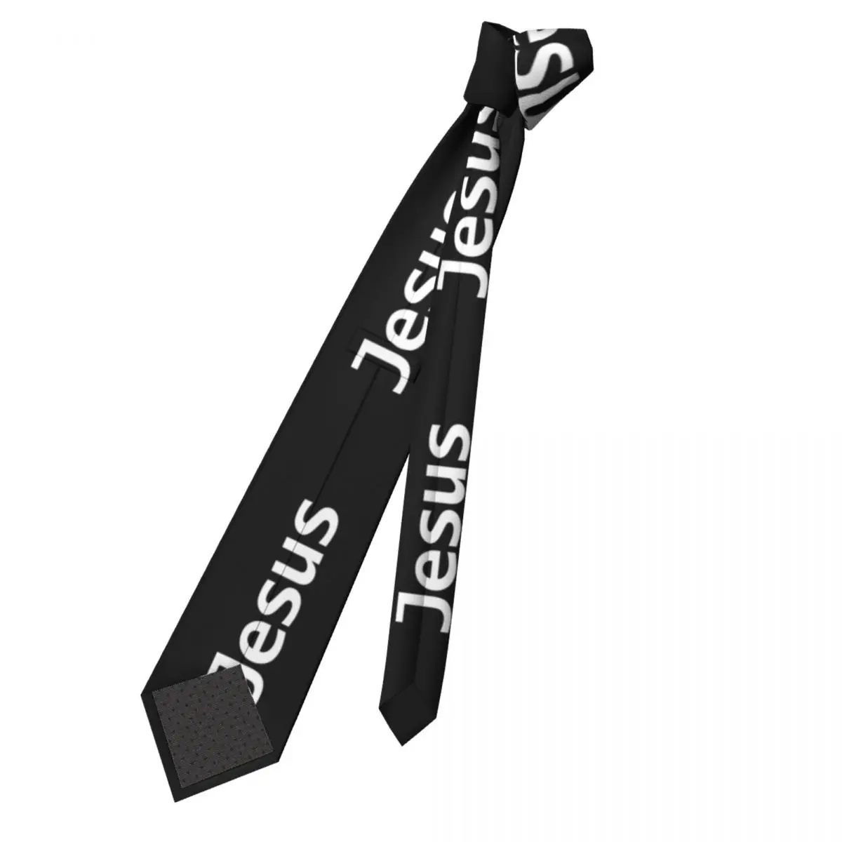 Personalized Christ Jesus God Neck Ties for Men Classic Faith Cross Silk Party Necktie