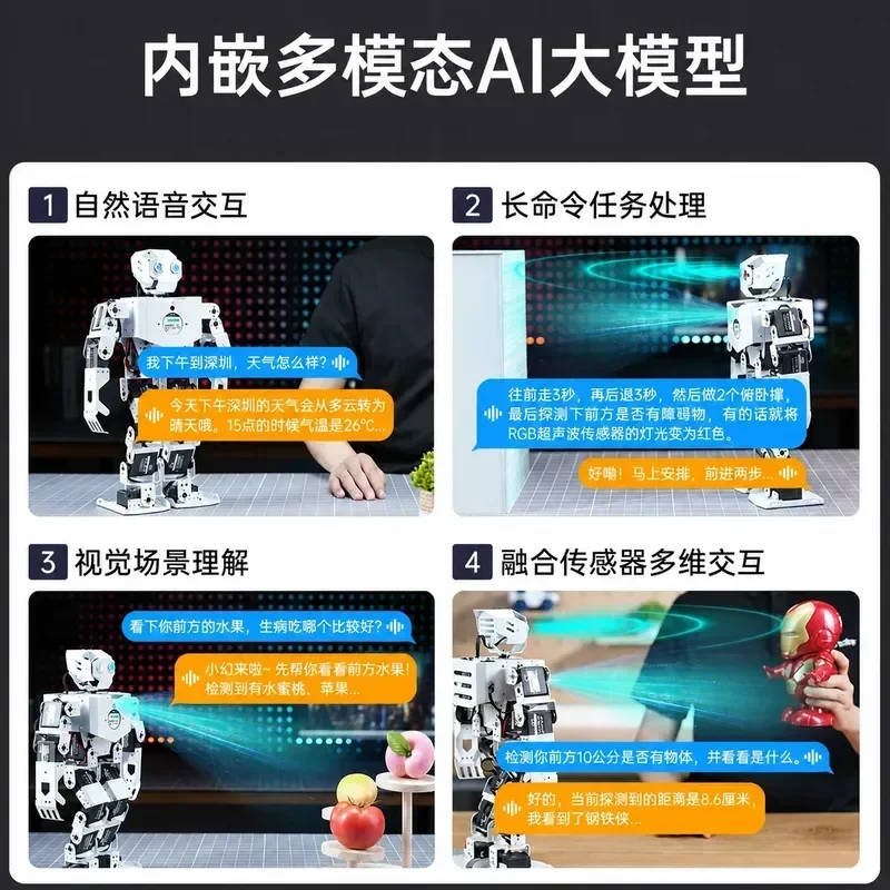 Magic AI Large Model Visual Humanoid Robot Tonybot Intelligent Voice Python Graphical Programming Educational Toy for Kids