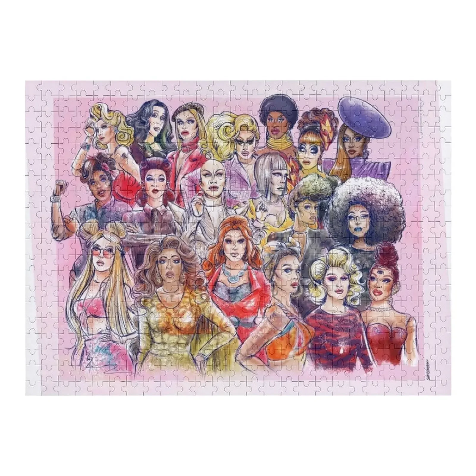 

Пазл, головоломка RuPaul's Drag Race All Winners, головоломка для детей, персонализированные фото, персонализированные подарки, головоломка