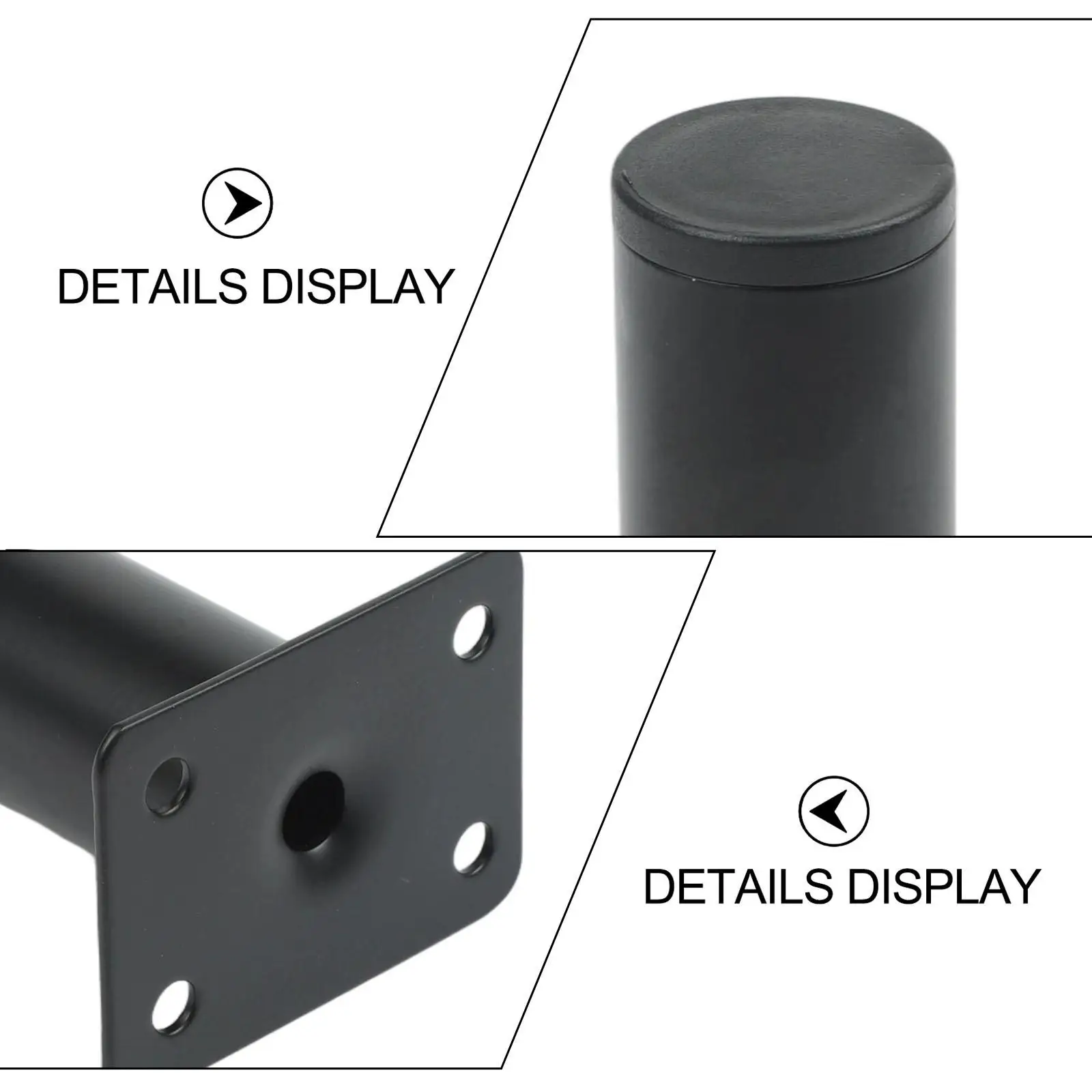 Metal Adjustable For Furniture Legs Compatible with For Sofas Beds Chairs Stools and Cabinets Height Adjustable Design