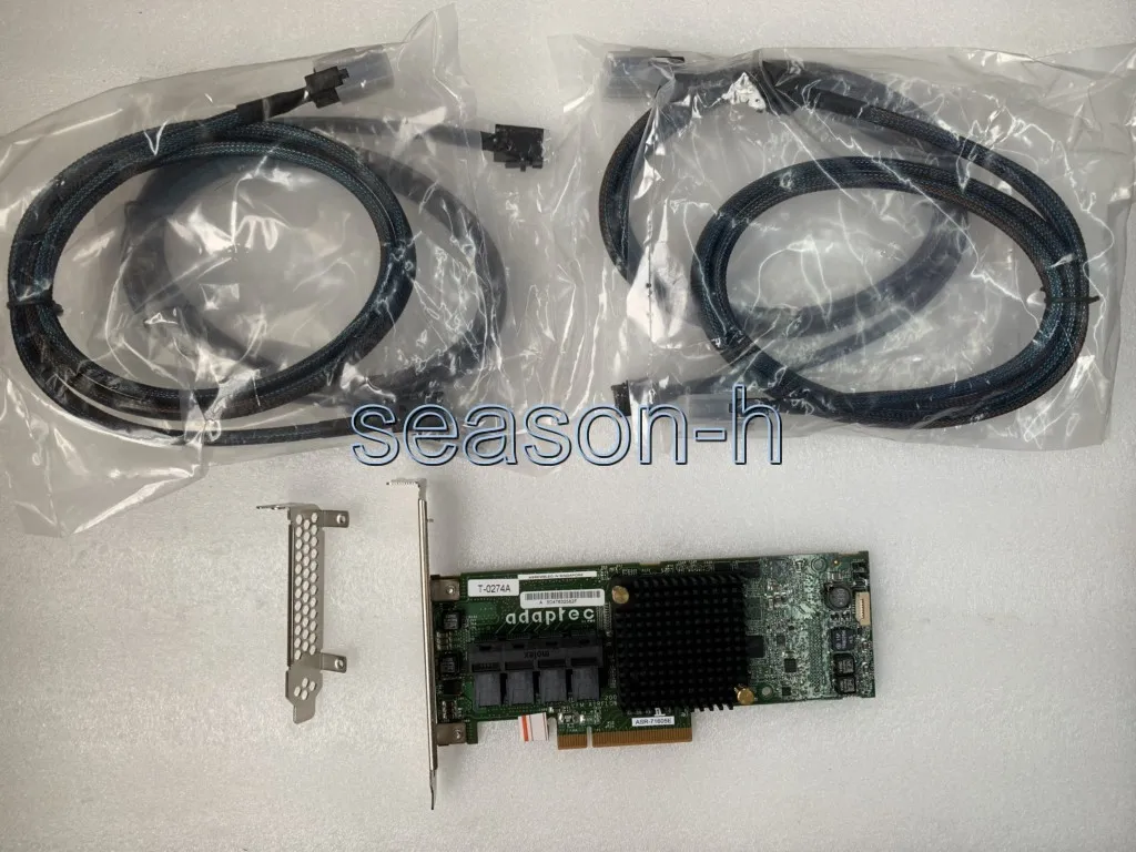 ADAPTEC ASR-71605E 6GB/S PCI-E 256MB SATA SAS RAID CONTROLLER CARD + สาย