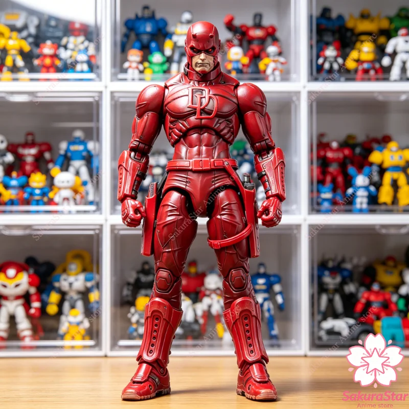 

【In Stock】FlefToys 8 Inch Marvel Daredevil Red & Black Shadowland Matt Murdock Defenders Collectible Action Figure Toy