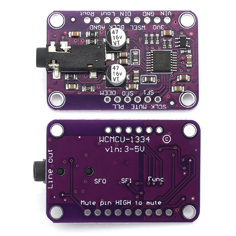 Javino 1/5/10Pcs DAC Module CJMCU-1334 UDA1334A I2S DAC Audio Stereo Decoder Board 3.3V-5V Arduino