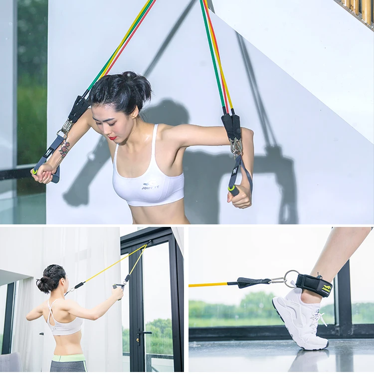 الأزرق حزمة الصالة الرياضية مجموعة طويلة باكستان دروبشيبينغ أربطة المقاومة المقاومة المضادة للمفاجئة 1