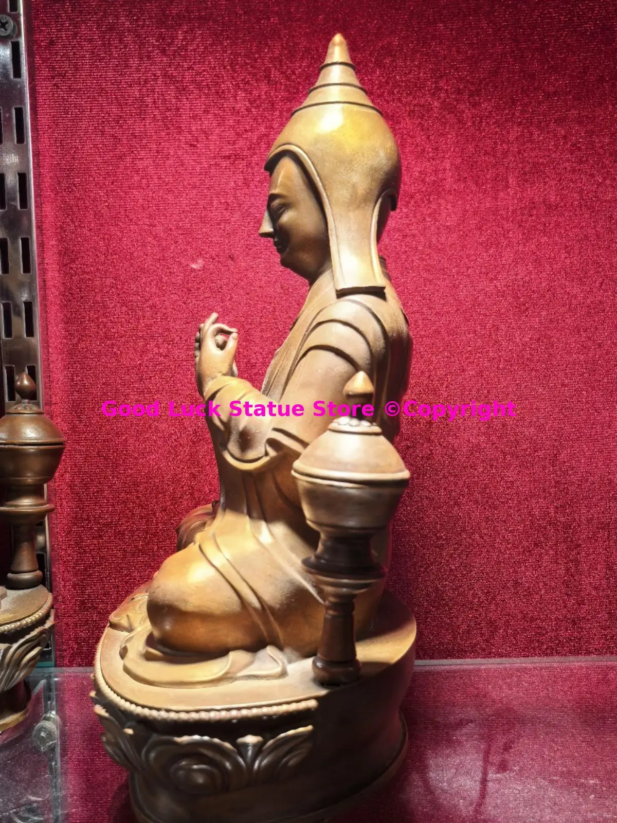 high quality Rare Buddha statue Atisa Aa ti sha tibet dpalmar me mdzad ye shes altar supplies HOME family temple worship 23cm - Image 5