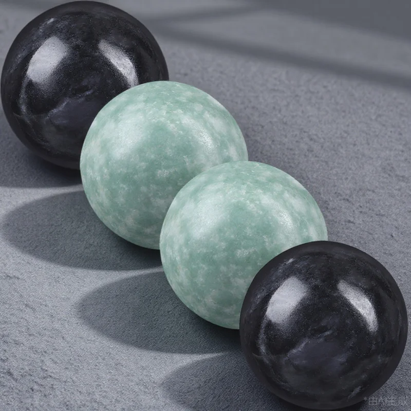 

2Sets Compact Marble Handballs Portable Stress Relief Ball for Palm Pressure Discomfort Relief Fitness Exercise Device