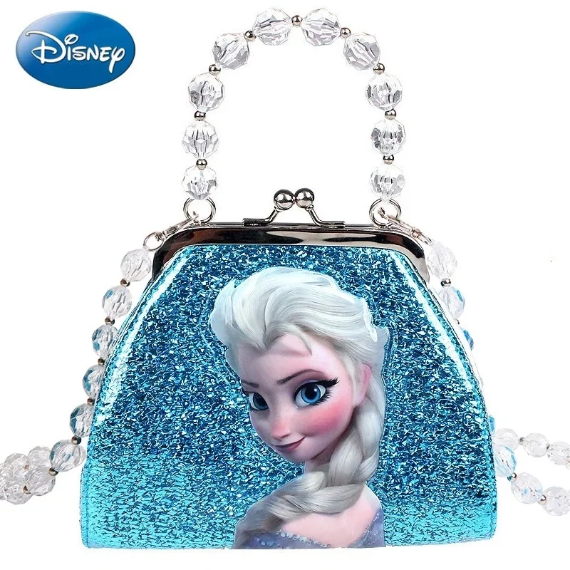 Disney Frozen 2 Elsa Anna Crossbody Bag Children's Toys Shoulder bag Girl Sofia Princess  Handbag Kid Shopping Storage Bag Gift