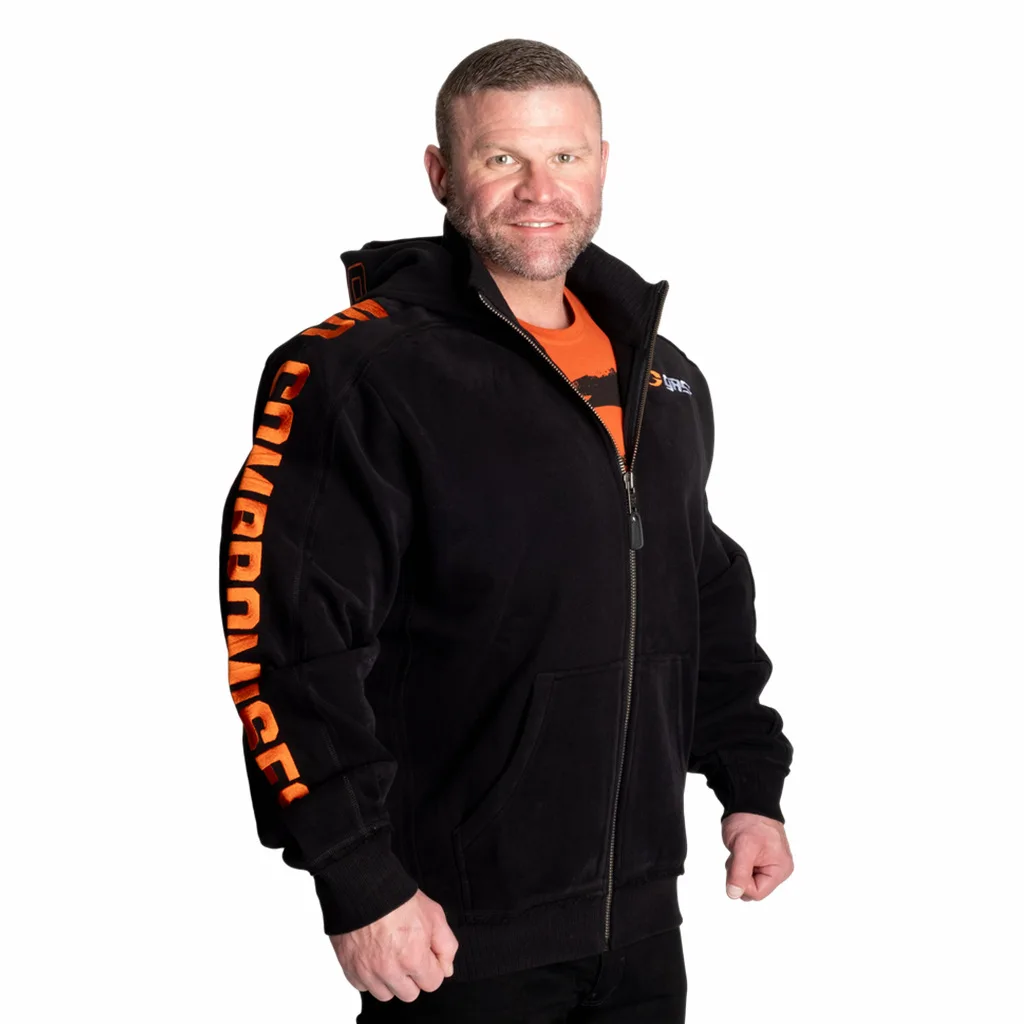 Nieuwe Grote Oranje Klassieke Europese En Amerikaanse Fitness Training Hoodie Jas