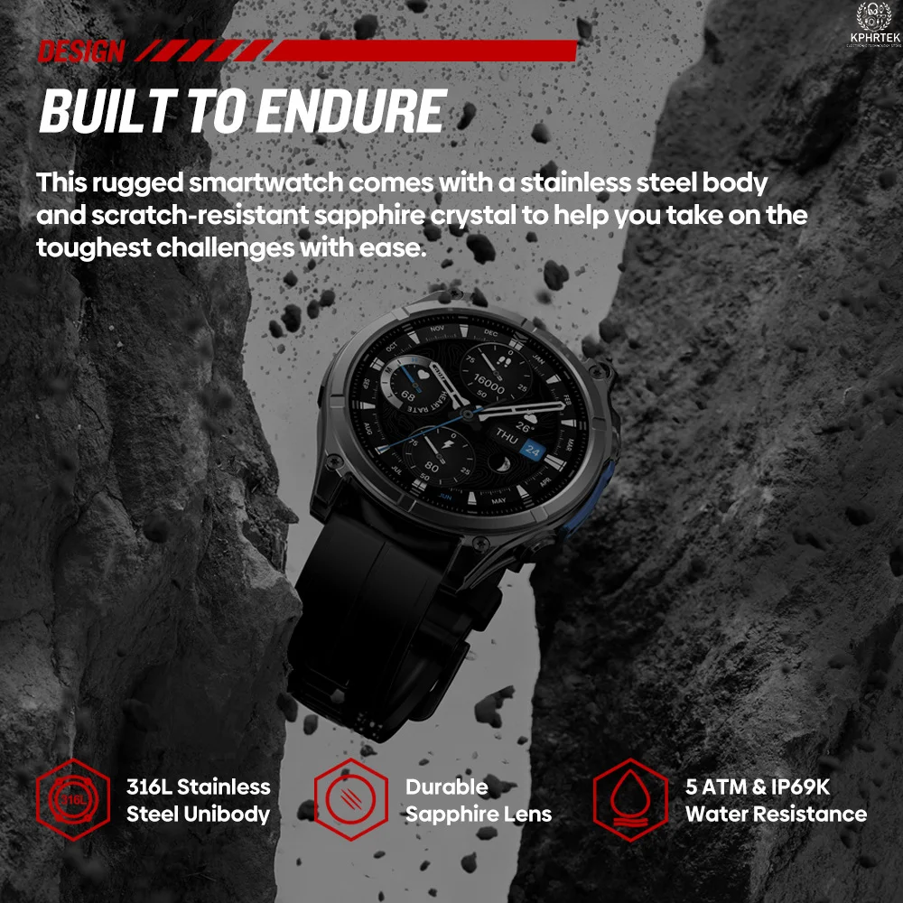 10 PCs Zeblaze Vibe 8 Smart Watch 1.43inch Built-In Flashlight Bluetooth Calling Heart Rate Monitoring