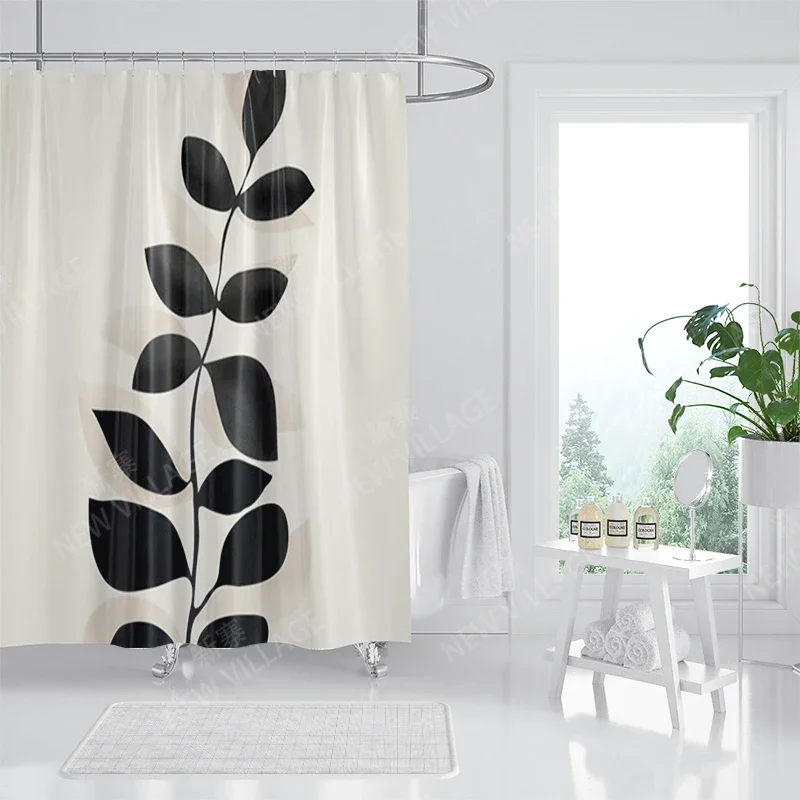 Waterproof fabric shower curtains Bathroom curtain accessories Bath curtain shower 180x200cm 240*200 modern boho Nordic decor