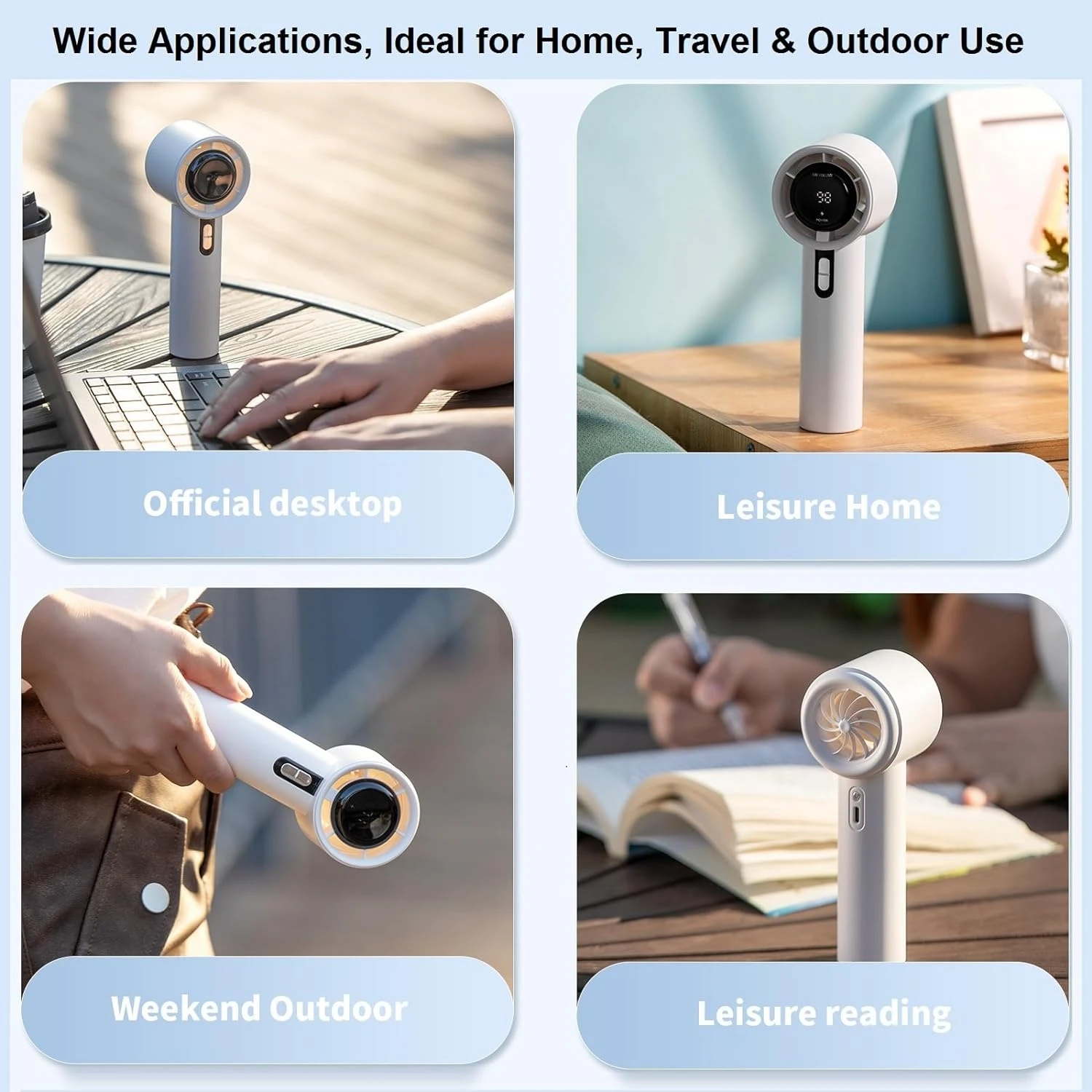 Perfect for Travel, Outdoor Activities, and Hot Summer Days. Don't Break a Sweat - Stay Refreshed with the Ultimate Handheld Tur