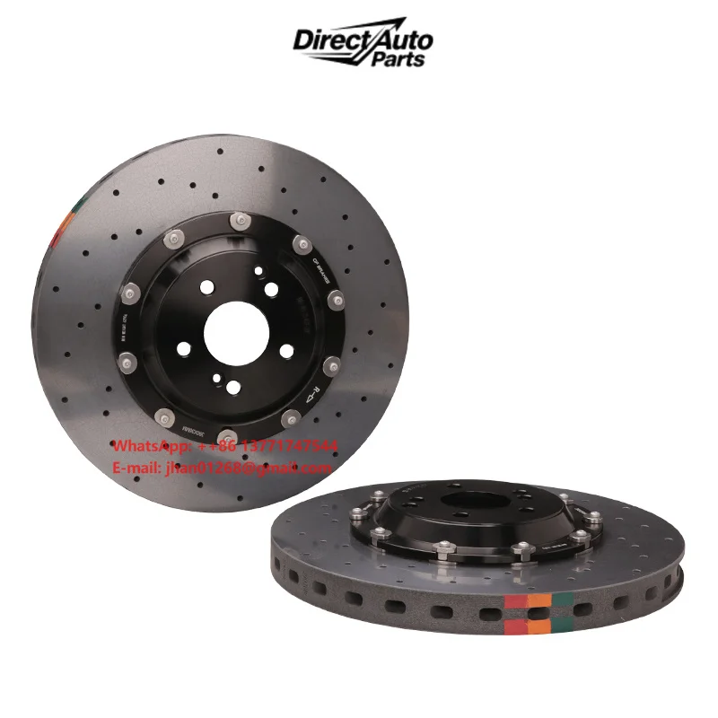 Customized Carbon Ceramic Brake Disc 405mm 440mm Rotors for Akebono 10N 10 Piston Brake Calipers Kit for Porsche Bentley VW