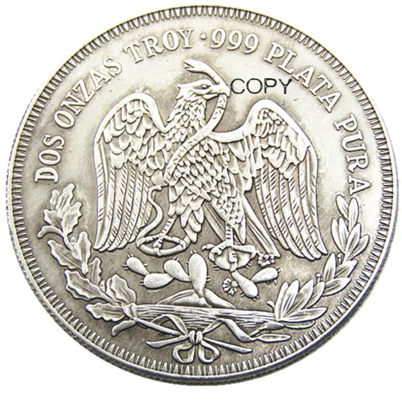 MX(01)Mexico Pancho Villa-2-oz-silver Plated rarely Copy Coin