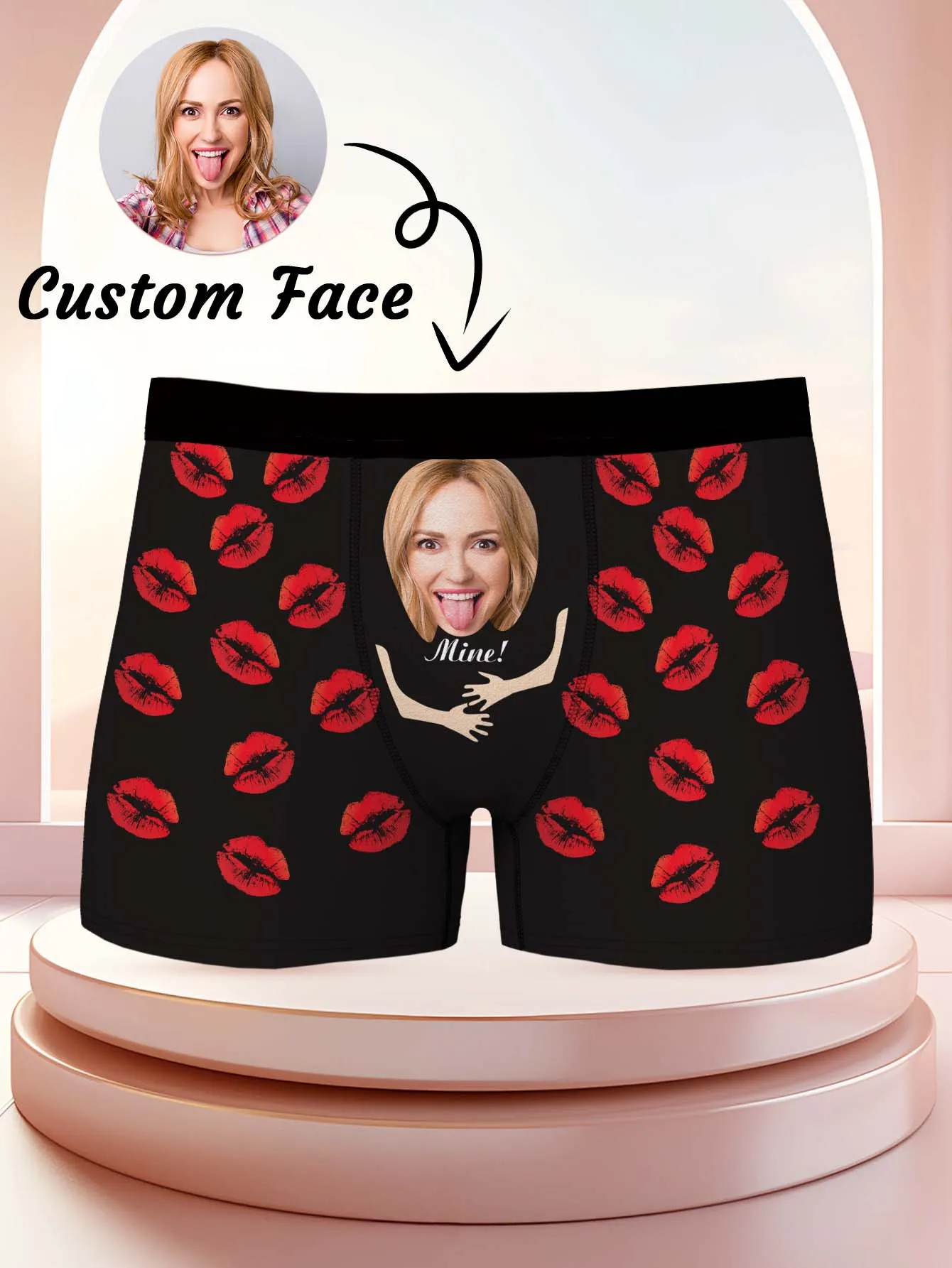 

Custom Face Boxers For Men Personalized Photo Valentines Day Gift For Boyfriend Husband Anniversary Wedding Funny Gift For Him