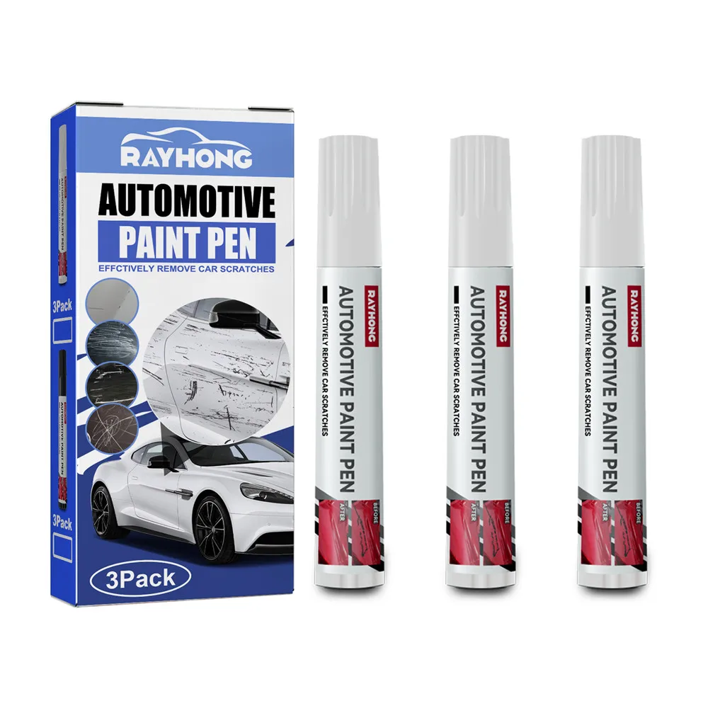 

Car Scratch Repair Paint Pen Touch up for Auto Maintenance Remover Paint Care Mending Painting Pen 3pcs Black White