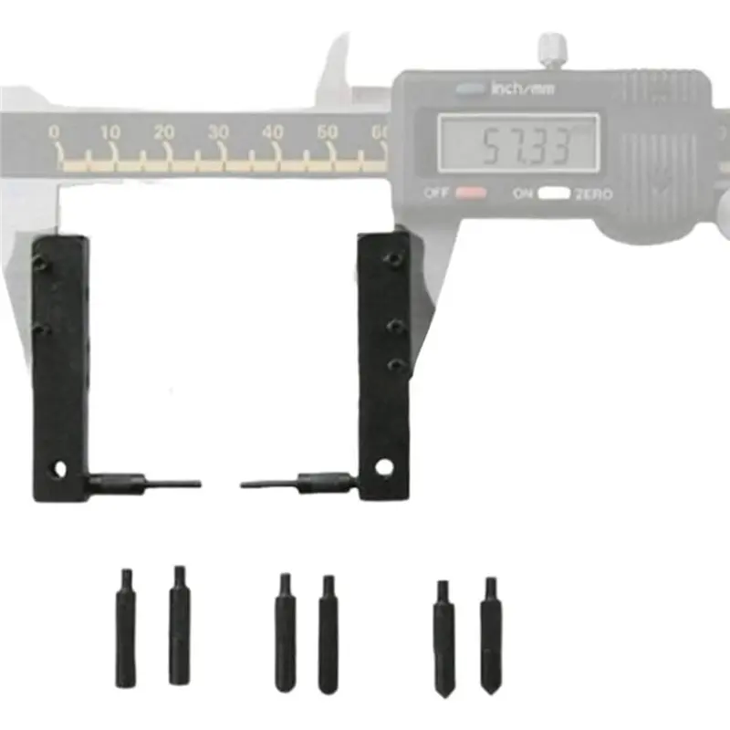 B62B-내부 외부 홈 계단 측정용 디지털 캘리퍼 액세서리 키트 8개 측정 포인트, 2개 클램프, 1개 렌치 도구