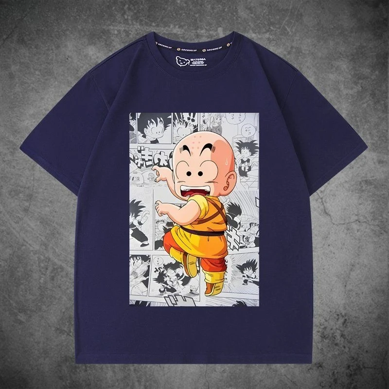 Dragon Ball Z Goku Manga Panel T-Shirt für Kinder und Erwachsene, Anime-Print, lässiges T-Shirt für Fans, Sommer-Baumwoll-Mode-Streetwear – Detail 9