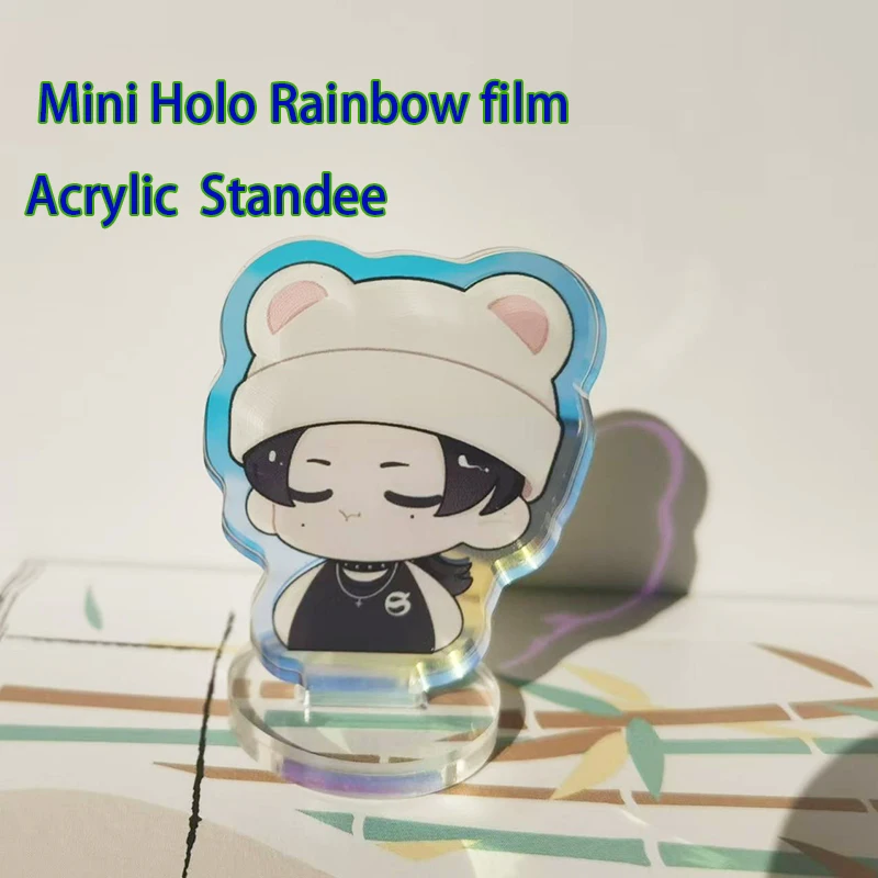 

Mini Standee Clear Acrylic Charm Cartoon AnimeHolographic Cute Design Epoxy Star Film Professiond Design For Gifts