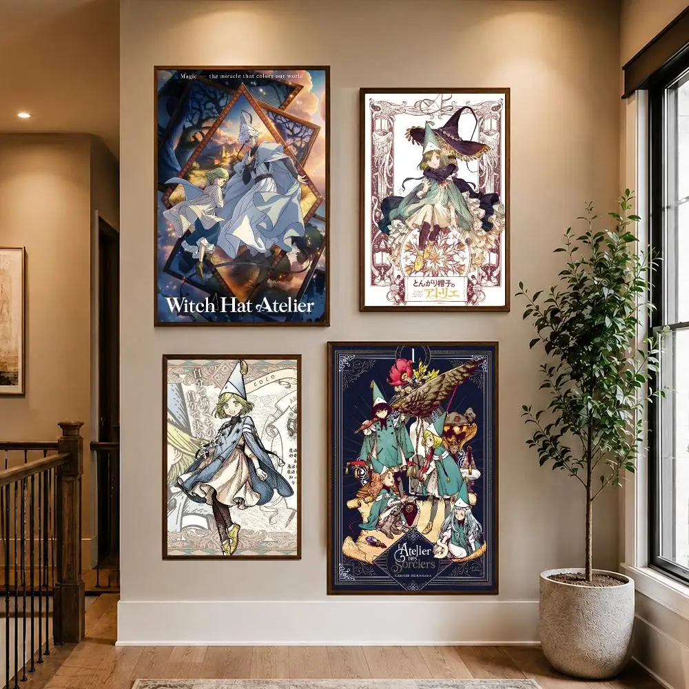 Manga The Magic Workshop Poster HD Waterproof PP Self-Adhesive Removable Wall Art Poster for Bedroom Cafe Gym Home Decor Gift