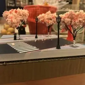 1/64 Scene Sakura Avenue, модель автомобиля из сплава, коллекция фотодисплеев, диорама