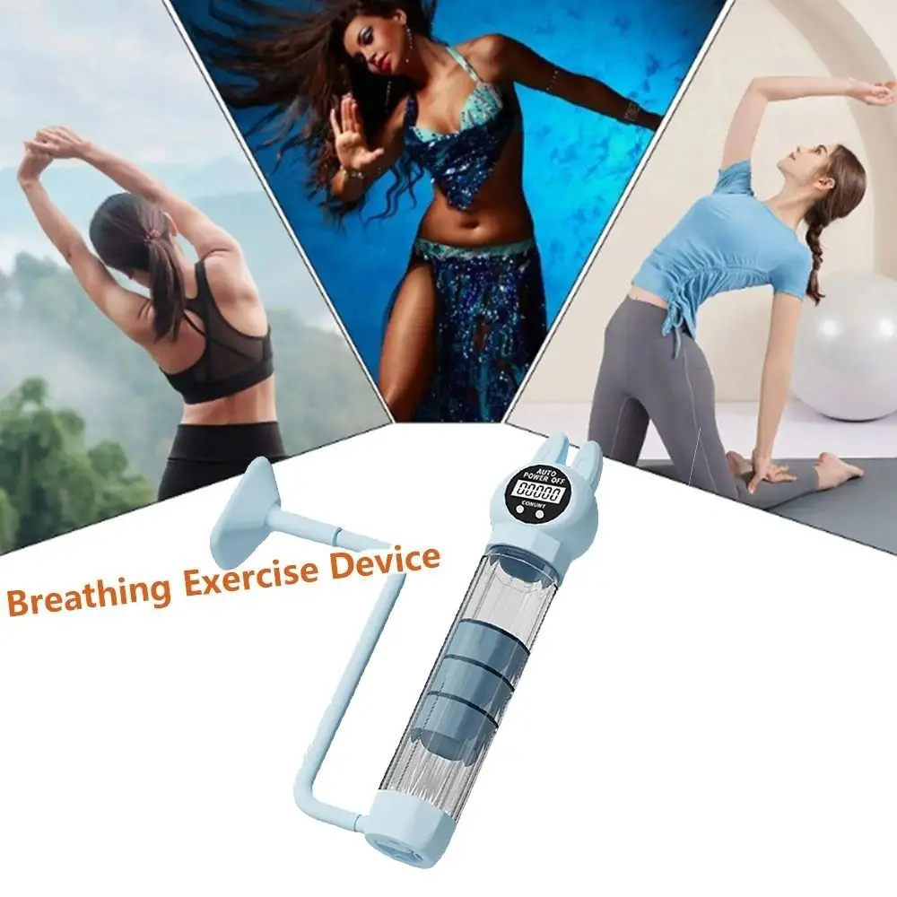 

Adjustable Resistance Breathing Dumbbell Trainer Deep Breathing Practical Abdominal Muscle Trainer With Counter Ergonomic Design